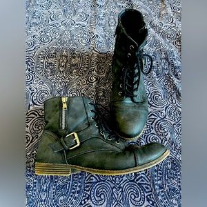 Vegan leather ankle boot